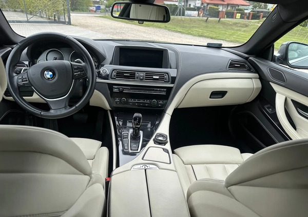 BMW Seria 6 cena 162900 przebieg: 58000, rok produkcji 2014 z Warszawa małe 379